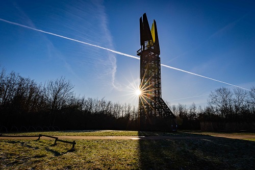Wintersonne am Regionalpark-Turm